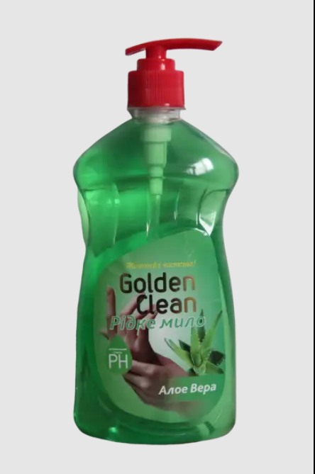Мило рідке алое вера 0,5л Golden Clean з дозатором